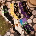 thumbnail image 4 of Foozys Women’s Crew Socks | Colorful Poodles Animal Novelty Socks | 2 Pair, 4 of 6