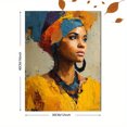 thumbnail image 3 of Stretched African Woman Portrait Canvas Afrocentric Ethnic Home Living Room Wall Art Decor, 3 of 8