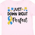 thumbnail image 4 of Inktastic Just Down Right Perfect Down Syndrome Awareness Ribbon Boys or Girls Toddler T-Shirt, 4 of 5