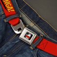 thumbnail image 2 of The Big Bang Theory Belt, Seatbelt Buckle Belt, Bazinga Red Gold Black, 30 to 44 Inches, 2 of 9