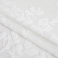thumbnail image 4 of Exultantex Sheer Voile Curtains with Embroidered Leaf & Rod Pocket, 54x95 Inch, White, 4 of 6