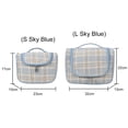 thumbnail image 1 of Bolso De Cosméticos Bolsa de cosméticos para mujer, bolsa de ducha tejida con gancho para colgar, bolsa de baño (azul cielo L) Ndcxsfigh Para Estrenar, 1 of 6