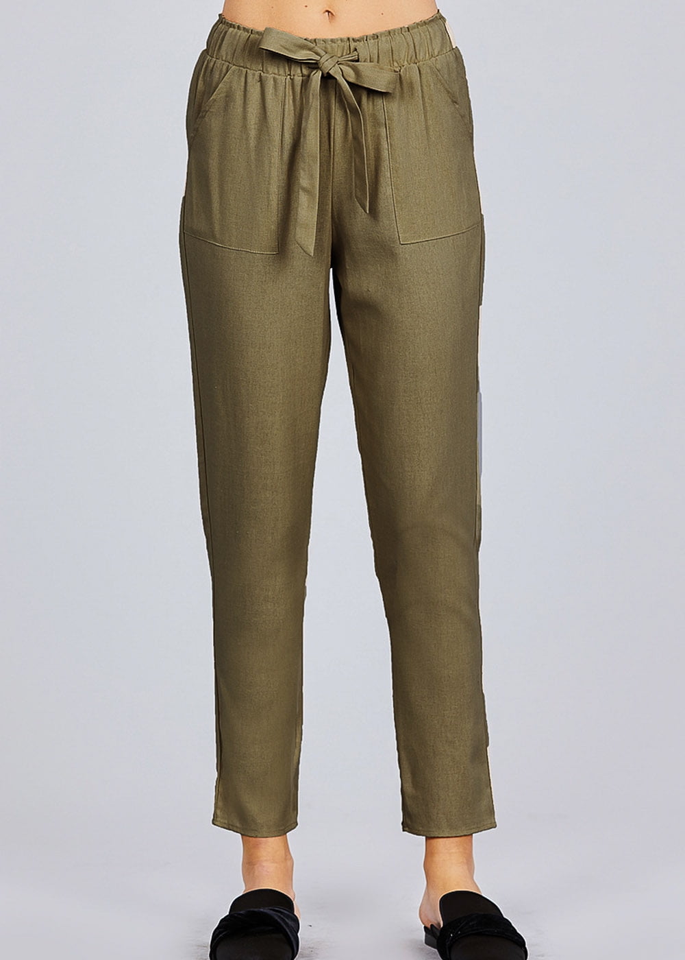 womens high waisted linen pants