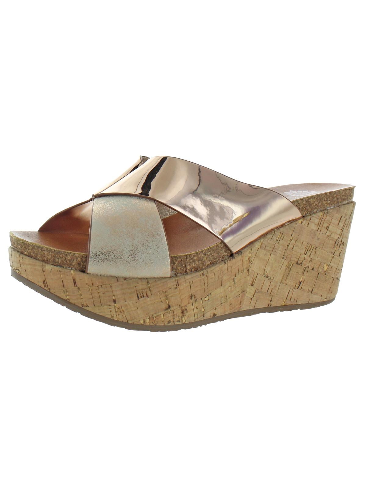 yellow box shoes wedges