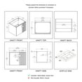 thumbnail image 3 of Floating & Wall Mounted Bathroom Vanity Set with Acrylic Sink, 3 of 8