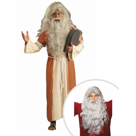 Biblical Moses Costume Kit Adult Standard With Wig and Beard