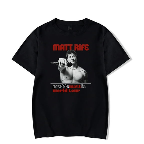 Matt Rife ProbleMATTic World Tour T-shirt Women Men Short Sleeve Shirt Tour March