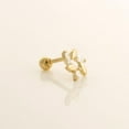 thumbnail image 4 of Anygolds 14K Real Solid Gold Windmill CZ Flower Stud - Cartilage, Helix, 18G, 4 of 6