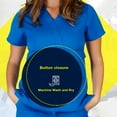 thumbnail image 7 of M&M SCRUBS -Super Soft Medical Scrub Top Premium Womans Junior Fit 3 Pocket Mock Wrap Top, 7 of 7