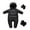 Black, variant on XuJwPNcy Baby Girls Boys Snowsuit Infant Newborn Winter Clothes Thermal Jumpsuit Romper Hooded Fleece Coat Outwear