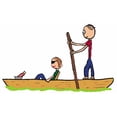 thumbnail image 3 of CafePress - Punting T Shirt - Men's Classic Cotton T-Shirts, 3 of 3