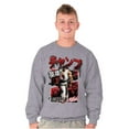 thumbnail image 5 of Retro Kanji Street Fighter Ryu Men's Crewneck Sweatshirt Brisco Brands L, 5 of 6