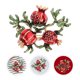 thumbnail image 3 of 2 broches elegantes con diseño de granada, estilo moderno, de aleación, para el Día de la Madre., 3 of 7