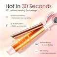 thumbnail image 3 of OWMSIC 1.25'' Hair Curling Iron, Ceramic Hair Curler with 12 Temp Settings LCD Display, Dual Voltage Fast Heating for Short/Long Hair & Big Waves, Pink, 3 of 10