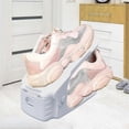 thumbnail image 5 of 10pcs Double Layer Space Saving Shoe Rack Storage Holder, Non- Shoes Organiser Storage Idea,black, 5 of 5