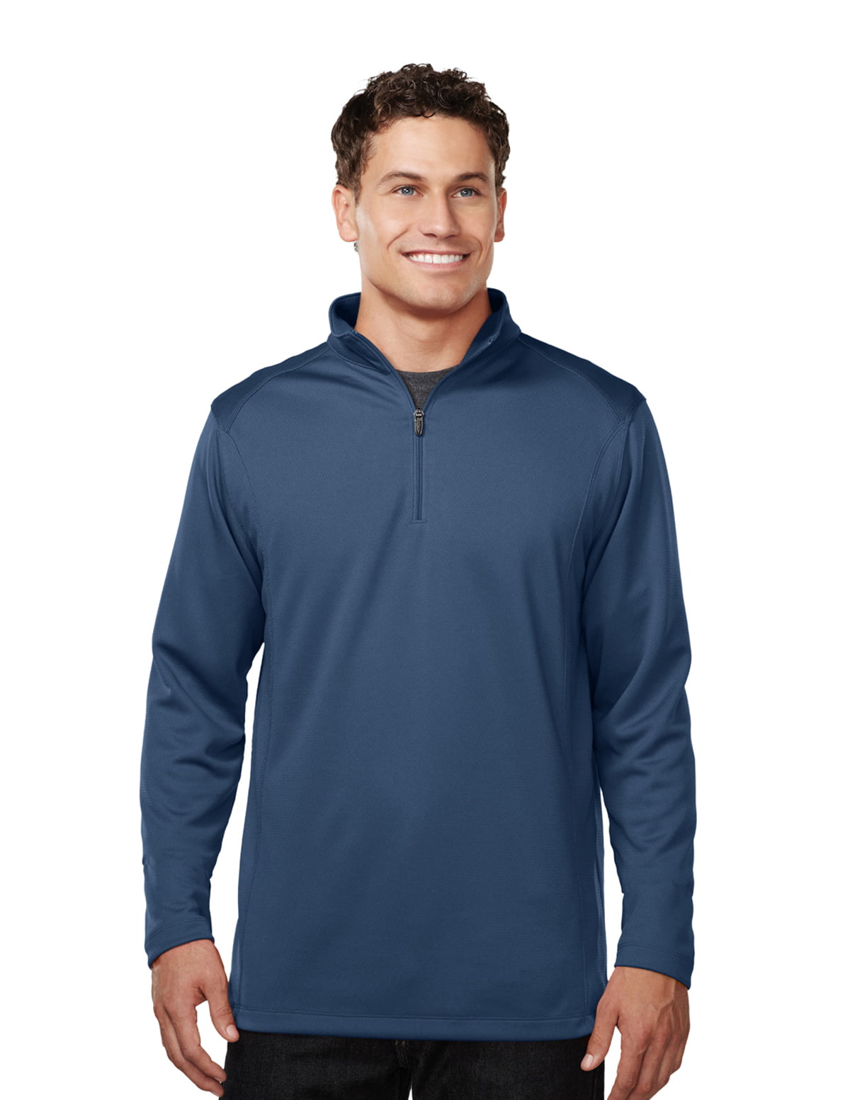Tri-Mountain - Tri-Mountain Men's 100% Polyester 1/4 Zip Pullover W/Tmp ...