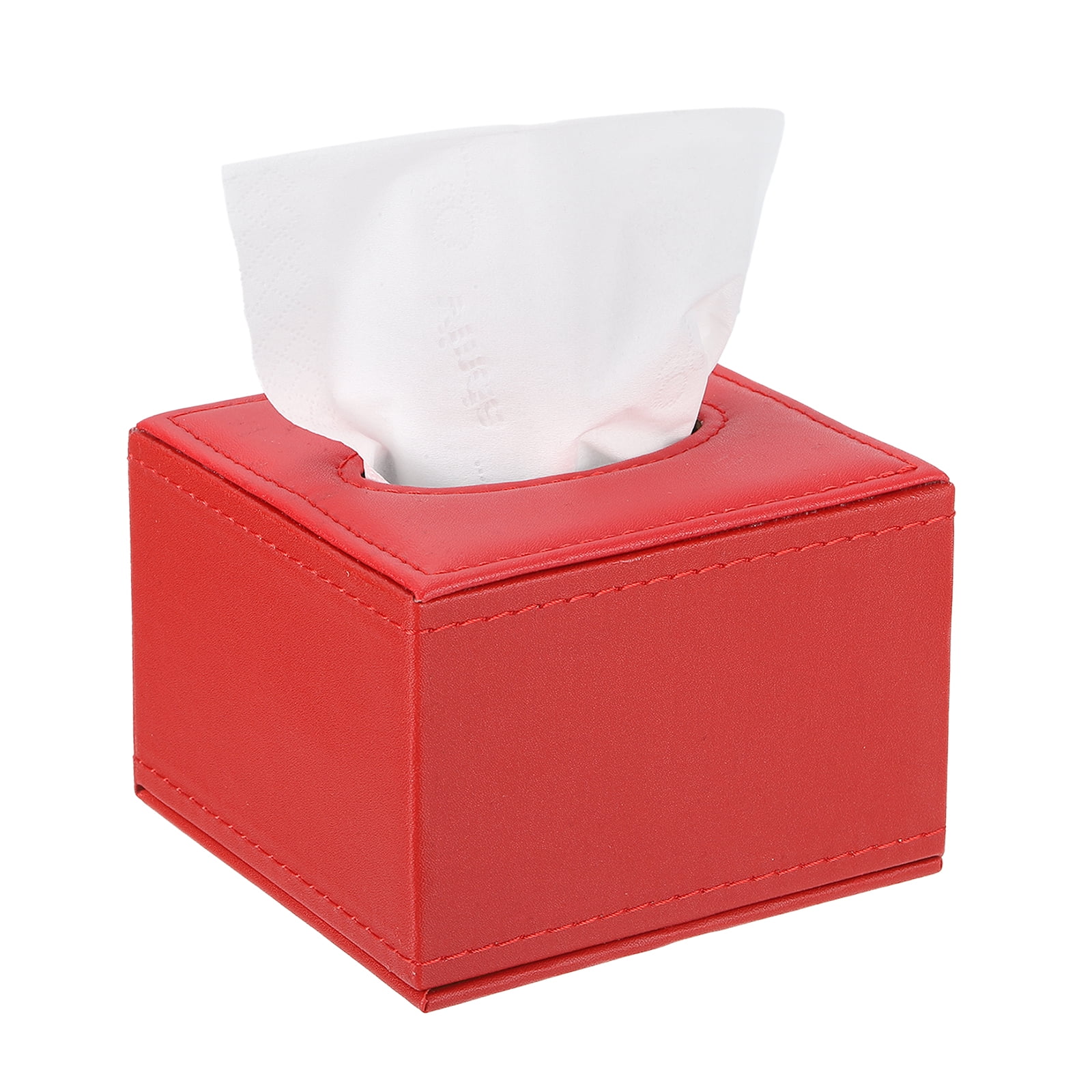 mDesign Stainless Steel Square Tissue Box Cover Holder for