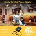 thumbnail image 5 of 8-Pack Under Cabinet LED Strip Lights – 13ft Adjustable Length, Dimmable & Safe ETL Power Adapter, Perfect for Home Decor & Task Lighting, 5 of 7