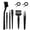 8-piece set, variant on Zecic Professional Computer Cleaning Brushes Kit 6-8 Pieces Dust-sweeping Anti-static Brushes Set