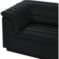 thumbnail image 5 of Meridian Furniture Cascade Black Velvet Fabric Modular Sofa, 5 of 11