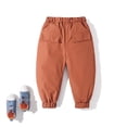 thumbnail image 3 of GYRATEDREAM Kids Down Pants Baby Boys Girls Windproof Warm Snow Pants Winter Thicker Elastic Waist Trousers 2-7T, 3 of 3