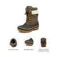 thumbnail image 2 of Dream Pairs Toddlers Kids Boys Girls Winter Snow Boots Waterproof Outdoor Shoes KMONTE-1 BROWN Size 5, 2 of 6