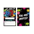thumbnail image 6 of 6-7 Year Old Graffiti Themed Birthday Invitations "I Was 6 Now I Am 7" Design, Fun Party Supplies for Boys Girls Birthday Celebration and Event Layout, 6 of 6