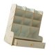 thumbnail image 1 of Organizador de bolígrafos de madera para oficina, organizador de escritorio multifuncional con múltiples rejillas. Blanco, 1 of 9