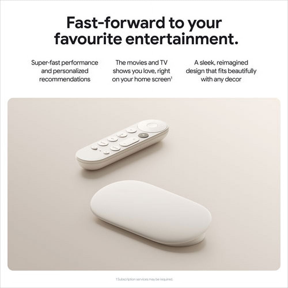 Google TV Streamer (4K) + Google TV Streamer Voice Remote