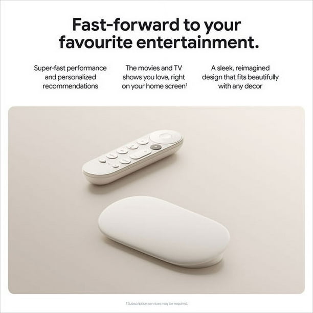 Google TV Streamer (4K) + Google TV Streamer Voice Remote - Walmart.ca
