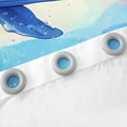 thumbnail image 3 of Erosebridal Blue Whale Curtains and Drapes (38x45), Lake Waterfall 30%-50% Blackout Curtains for Bedroom, Daisy Floral Curtains for Living Room, Window Curtains Room Decoration, 3 of 6