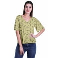 thumbnail image 1 of Moomaya Blouse d'Été Boho à Manches Courtes en Rayonne Imprimée pour Femmes, 1 of 5