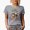 Heather Grey, variant on We Woof You a Merry Christmas with Dogs Wearing Santa Hat Art Merch Gift, White T-Shirt, Small