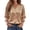 Camel, variant on Satin Button Down Shirts for Women 3/4 Length Sleeve Business Casual Blouses 2026 Summer Tops White S