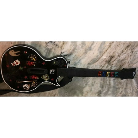 Guitar Hero Red Octane Black Les Paul Gibson Guitar Xbox 360 95123.805-SHIP