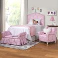 thumbnail image 2 of HomePop Juvenile Storage Settee Bench, Pink, 2 of 7