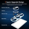 thumbnail image 3 of CASEFIV for Samsung Galaxy S26 Plus Camera Lens Protector Tempered Glass Camera Cover,9H Hardness Aluminum Metal Lens Film,Anti-Scratch Strong Stickiness Case Friendly,1 Pack Blue, 3 of 8