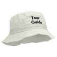 thumbnail image 5 of Tour Guide Embroidered Bucket Hat - White OSFM, 5 of 5