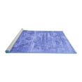 thumbnail image 2 of Ahgly Company Machine Washable Indoor Rectangle Oriental Blue Industrial Area Rugs, 4' x 6', 2 of 4