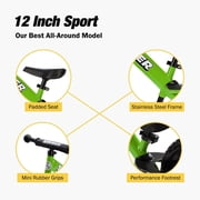Strider 12 Sport Bike, Green - No Pedal Balance Bicycle for Kids 1 to 4 Years - Includes Safety Pad, Padded Seat, Mini Grips, Flat-Free Tires-Easy Assembly, Tool-Free Adjustments