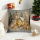 thumbnail image 5 of Juego de cojines navideños con árbol de Navidad, reno y muñeco de nieve. Decoración para sofá. Cojín de lino decorativo con funda de almohada de lino., 5 of 6