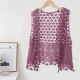 thumbnail image 2 of ZIXKCGDSE Lightweight Cardigans for Women Summer Vest Fashion Hollow Knitted Open Front Top Size One Size, 2 of 4