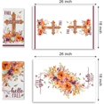 thumbnail image 2 of Hello Fall Religious Cross Flower Kitchen Dish Towels Set of 2, Fall for Jesus Christian Drying Hand Towels Pumpkin Baking Cooking Cloth, Autumn Seasonal Home Kitchen Decoration 18 x 26 Inch, 2 of 6