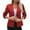 Red, variant on Professional 3 4 Sleeve Suit Jacket For Women Office Wear Business Casual Blazer With Stretch