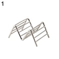 thumbnail image 1 of Visland Hard Wave Stainless Steel Mexican Food Rack Stand Shell Taco Holder Display, 1 of 7