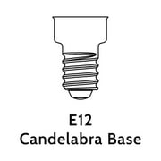 Better Homes & Gardens B10 Decorative LED Flicker Flame Light Bulb, E12 Candelabra Base, 2 Pack