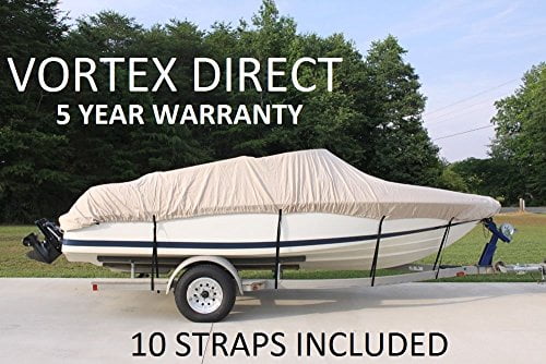 Vortex Heavy Duty *BEIGE TAN* Vhull Fish Ski Runabout Cover for 16 17 1 2 ' Boat (FAST SHIPPING 1 TO 4 BUSINESS DAY... by Vortex