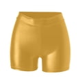 thumbnail image 3 of BOOMILK Women Casual Faux Leather Shorts Shiny Comfortable Tight Leisure Party Club Shorts, 3 of 5