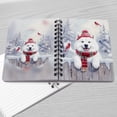 thumbnail image 4 of Playful Samoyed Welcomes Winter Snowy Day with Cardinal Bird Spiral Bound Journal Siberian Sammy Dog Lover 5x7in Spiral Notebook - 2017, 4 of 5