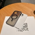thumbnail image 4 of Allytechgroup Slim Phone Case for Apple iPhone 15 Pro Max, Matte Shockproof iPhone 15 Pro Max Cover Compatible with MagSafe, Translucent Slim Fit Cell Phone Case, Black, 4 of 10